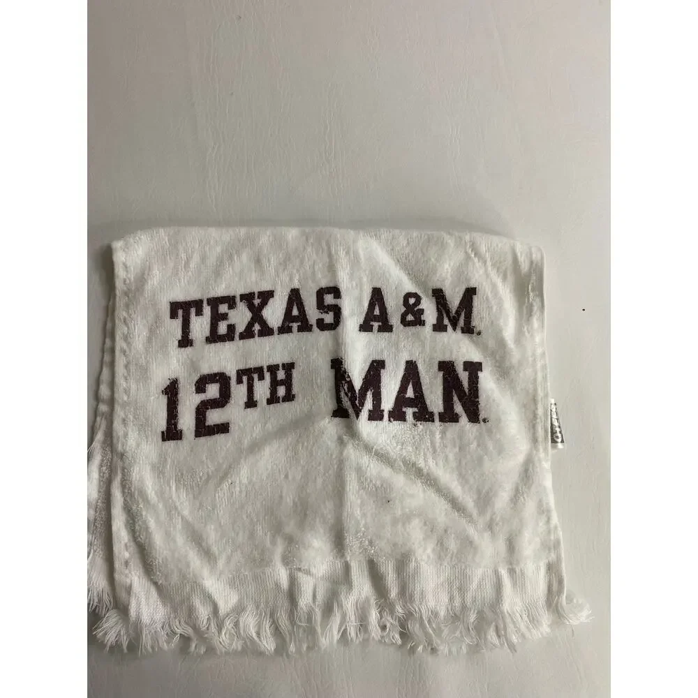 Texas A&M Aggies Golf 2 Towel 11 x 15 White Red Football College 100% Cotton